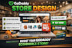 design godaddy website redesign mordern godaddy website build develop godaddy