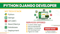 build a modern full stack web app using python django, react