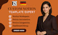 create custom notion template notion expert