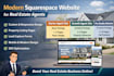 create a modern squarespace website for real estate agents