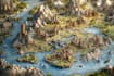 draw a wonderful custom fantasy map