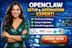 do expert openclaw setup, open claw installation fix and optimize openclaw setup