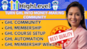 setup gohighlevel community membership course website ghl expert