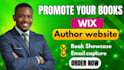create wix author website for ebook promotion that bring sales and exposure