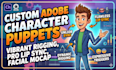 create stunning 2d cartoon animation videos with puppet rigging in adobe animate