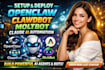 setup deploy openclaw open claw clawdbot moltbot claude ai agent automation bot