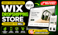 build a wix dropshipping store with winning products and premium design