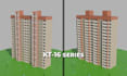 create game geady low poly buildings in blender