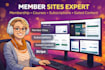 setup squarespace membership site with paid courses and gated content