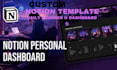 design a personalized notion dashboard, planner, and templates