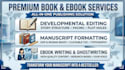 book editing manuscript formatting, developmental book editor, ebook writer