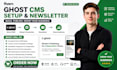 setup ghost cms ghost newsletter ghost website ghost self hosted