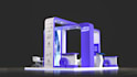 create 3d exhibition booth design for events and conferences