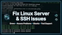 setup, fix and configure your linux server