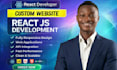 be front end developer using react js next js website development
