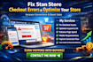 fix stan store checkout errors layout store optimization to increase conversions