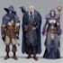 create fantasy character game concept for game or book
