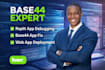 fix base44 app bugs, replit app, debugging, and web app deployment
