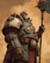 create epic warhammer 40k style illustration and grimdark character art