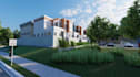 zone 3d community visualization,housing creation, palmview estate,complex render