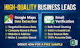 provide verified google maps leads and clean email lists