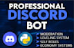build a professional discord bot with custom features and UI