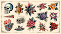 create awesome old school tattoo style design