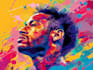 create a face into color vector art portrait