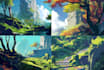 make background and environment concept art