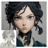 create a anime model painting
