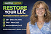 prepare your llc reinstatement, reinstate llc, restore llc, llc compliance