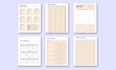 design calendar planner, monthly planner and journal planner