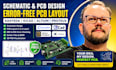 design schematic and pcb design in easyeda kicad altium, pcb layout for errors