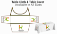 design table cloth, canopy tent and table cover