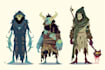 design fantasy horror and horror character