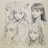 sketch characters into anime style