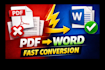 convert any PDF to word, excel, or PPT professionally