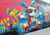 create custom graffiti wall art and street art illustrations