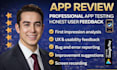 do test review android app testing game user testing  and review ios app review