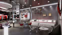 create 3d car showroom and auto dealership design with interior layout