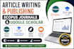 write scopus article for submission on google scholar and scopus journals