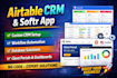 build professional airtable CRM, database, automation and softr app