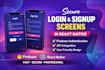 create secure login and signup screen in react native