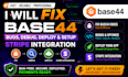 fix base44 bugs, debug, deploy and setup base44 stripe integration
