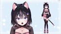 draw live 2d vtuber model, live2d rigging, vtuber streaming avatar lineart for u