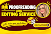 do book proofreading and editing