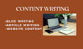write blogs, articles, and website content