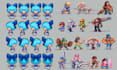 create professional pixel art sprite sheets, animations, and game assets