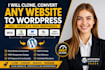 clone convert or migrate any website to wordpress, shopify fast and perfectly