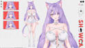 design live2d vtuber model, vtuber rigging, 2d vtuber model, vtuber commission